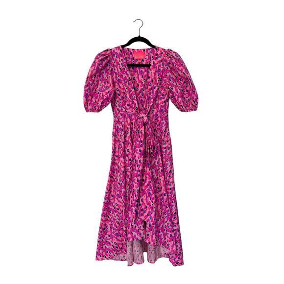 Lilly Pulitzer Women’s Dress Juney Elbow Sleeve Cotton Midi - Picture 3 of 7